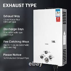 Chauffe-eau instantané à gaz de 18L sans réservoir Chaudière à gaz propane Chauffe-eau LPG UK