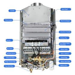 Chauffe-eau instantané au gaz propane LPG de 16L 32KW avec kit de douche