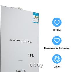 Chauffe-eau instantané de 18L 36KW Chaudière à gaz sans réservoir Chaudière à eau LPG UK