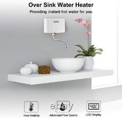 Chauffe-eau instantané électrique de 5,5 kW pour cuisine sous évier sans réservoir pour lavage des mains 3L