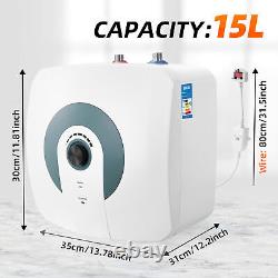 Chauffe-eau instantané électrique sans réservoir de 1500W sous l'évier pour robinet d'eau chaude dans la salle de bain ou la cuisine.