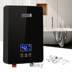 Chauffe-eau instantané électrique sans réservoir de 6/8/10 kW avec affichage LCD pour la douche dans la salle de bain.