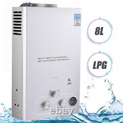 Chauffe-eau instantané portable sans réservoir 8L au propane GPL 16KW
