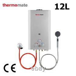 Chauffe-eau instantané sans réservoir au gaz propane Thermomate 12L, chaudière de douche au GPL