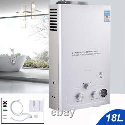 Chauffe-eau instantané sans réservoir de 18L au propane gaz LPG portable pour usage extérieur Camplux