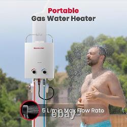 Chauffe-eau sans réservoir au gaz propane GASLAND 5L chauffe-eau instantané extérieur