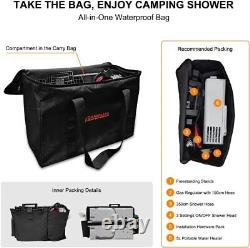 Douche portable pour chevaux 5L Chauffe-eau instantané à gaz pour camping Chaudière LPG & Chariot