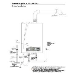 Eccotemp Fvi12 Gaz Propane Liquide Intérieur Réservoir Manuel Chauffe-eau 4,0 Gpm