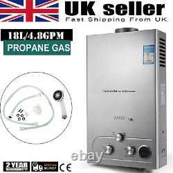 Grand chauffe-eau instantané au gaz propane de 18L sans réservoir pour douche kit UK