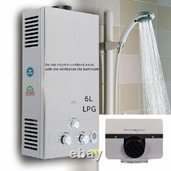 NOUVEAU Chauffe-eau instantané à gaz 6L/18L Chauffe-eau sans réservoir Chaudière à gaz propane GPL Royaume-Uni
