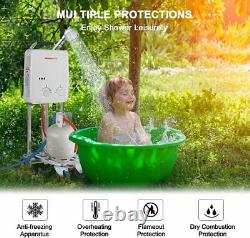 Portable Tankless Outdoor Gas Shower Water Heater Hose Camping Propane Garden