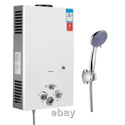 Propane avec chaudière instantanée 8L-18L Chauffe-eau LPG Gaz Chaud Douche sans réservoir Kit