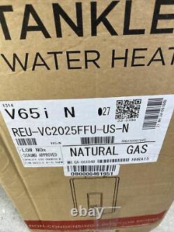 Rinnai V65in Chauffe-eau Sans Réservoir Gaz Naturel Reu-vc2025ffu-us-n Hhra15 Y-8